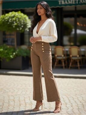 Derek Lam 10 Crosby Corinna Plaid Pants Size 12 $395